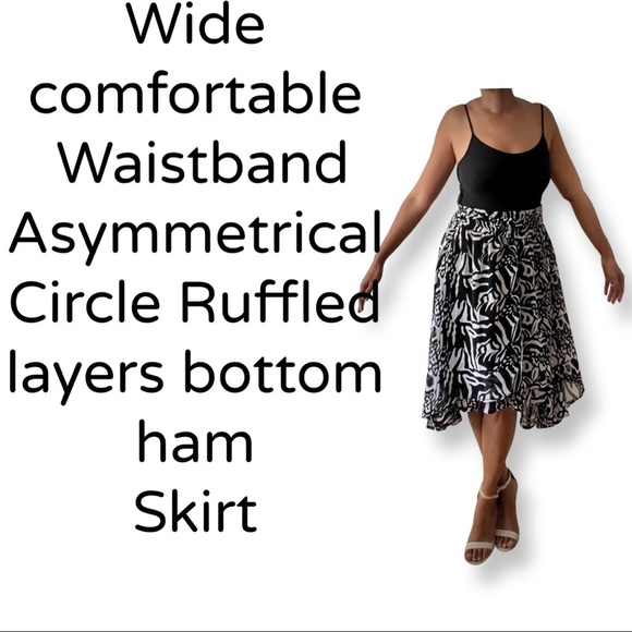 Beautiful Handmade Skirt Size Small/Medium￼￼ Asymmetrical high - Low Style - Picture 1 of 10